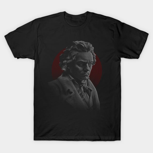 Ludwig van Beethoven Shirt T-Shirt by Crimson Lizard